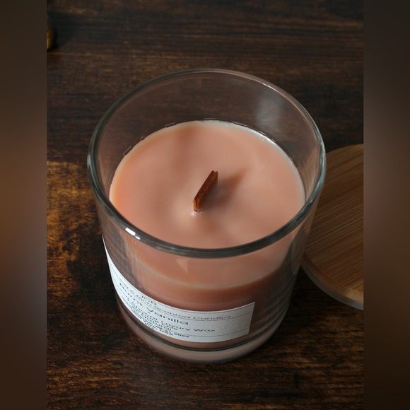 Burnt Vanilla Coconut Luxury Wax Scented Candle Essential Oils Hand Poured 6 oz - Picture 4 of 7